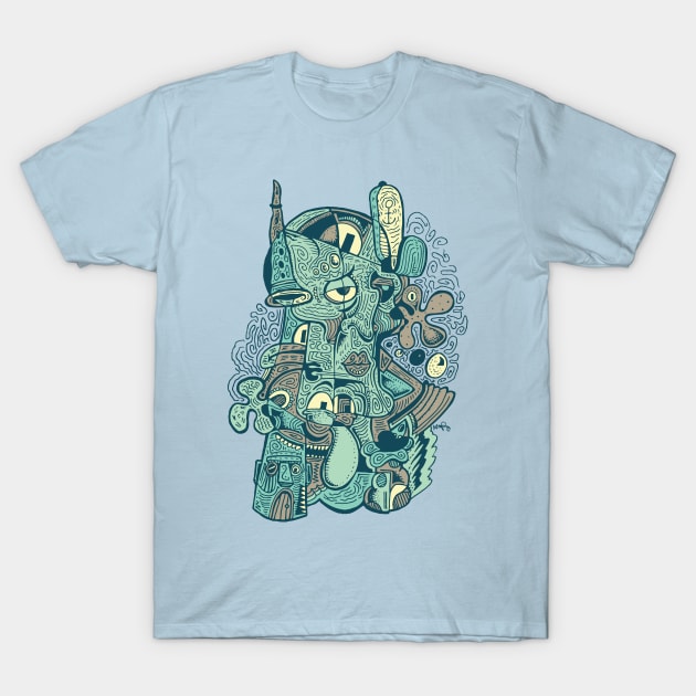 Mr. Tentacles T-Shirt by nickpolowy